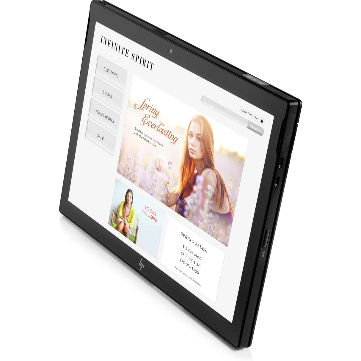 HP Engage Go 12.3-inch FHD Tablet - Intel Core M3-7Y30 4GB RAM 128GB SSD Windows 10 IoT Enterprise 4WA25EA