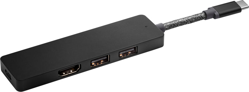 HP Gonzo 2 Wired USB 3.2 Gen 1 (3.1 Gen 1) Type-C Black 4WX89AA