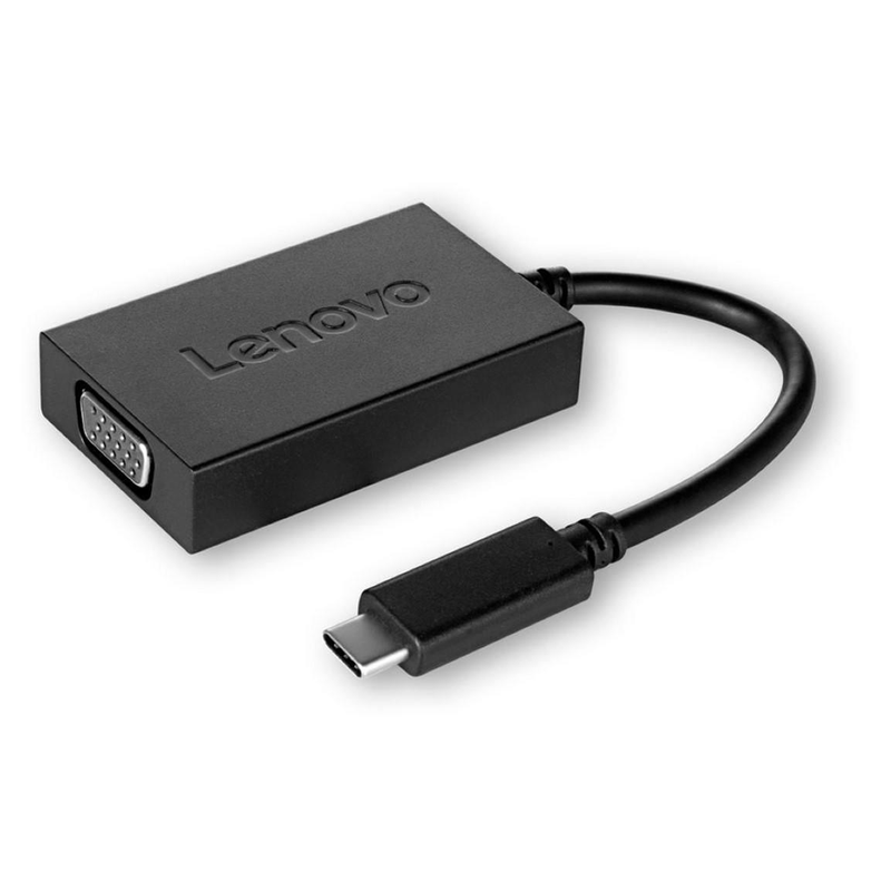 Lenovo USB-C to VGA USB Graphics Adapter Black 4X90K86568