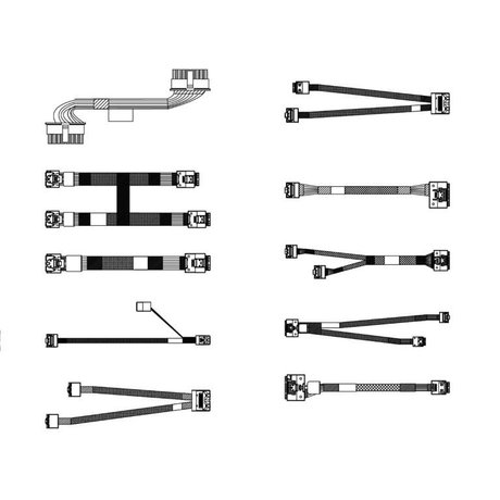Lenovo ThinkSystem SR650 v2 3.5-inch Chassis Front Backplane Cable Kit 4X97A80406