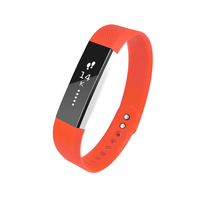 Tuff-luv Silicone Strap for the FitBit Alta Size Small - Light Red/Coral H4_42