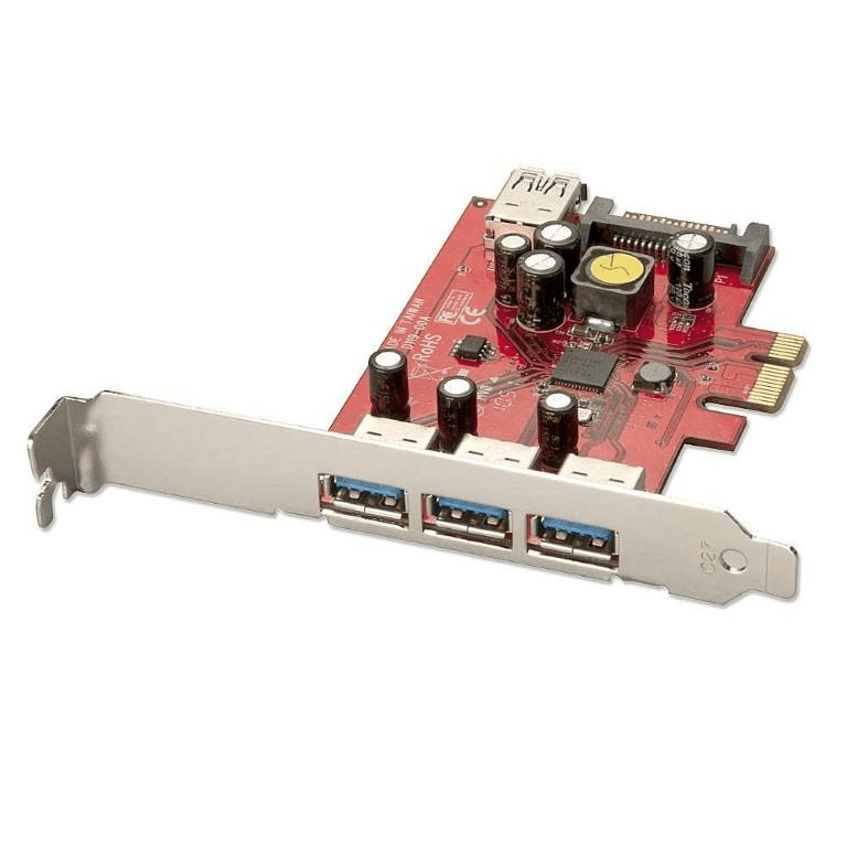 Lindy PCIe 3-port USB 3.0 Internal Interface Card/Adapter 3.2 Gen 1 (3.1 1) 51121