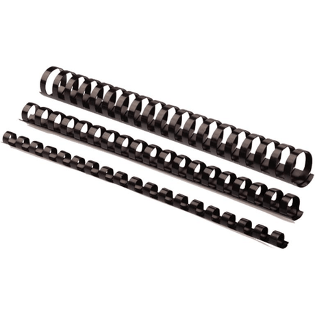 Fellowes 16mm Plastic Binding Combs Black 5347307