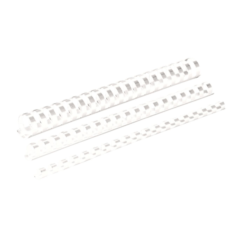 Fellowes 28mm Plastic Binding Combs White 5348602
