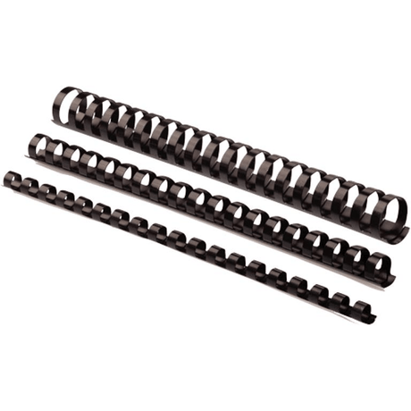 Fellowes 45mm Plastic Binding Combs Black 5350102