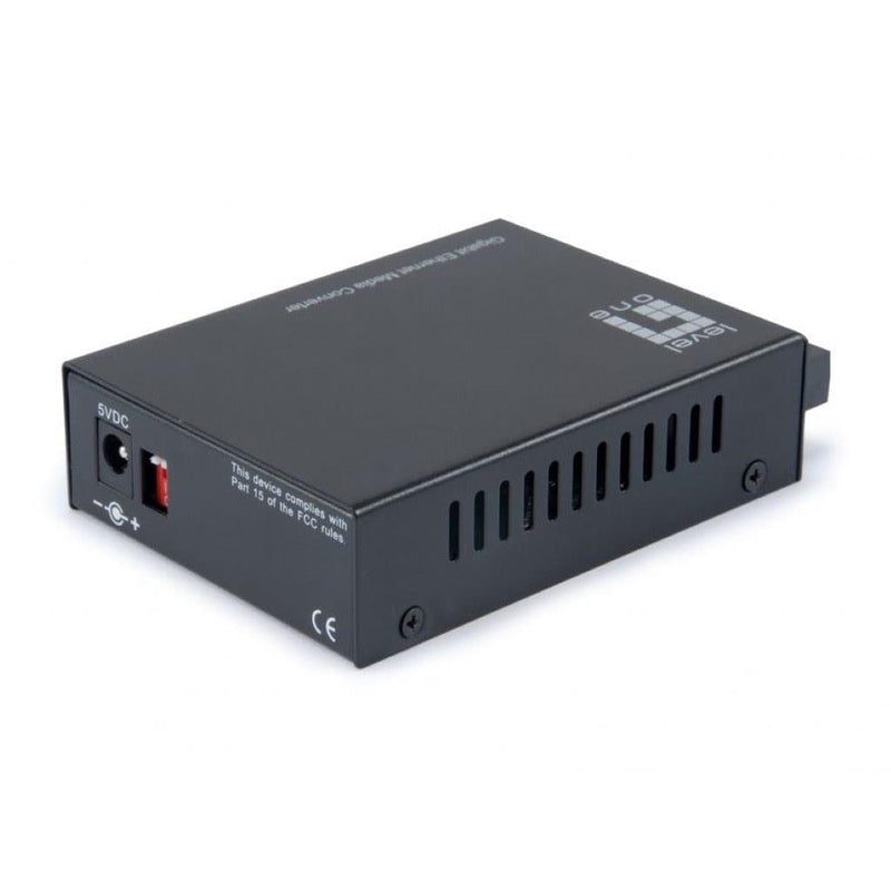 LevelOne GVT-2001 RJ45 to SC Gigabit Multi-Mode Fiber Media Converter 540677