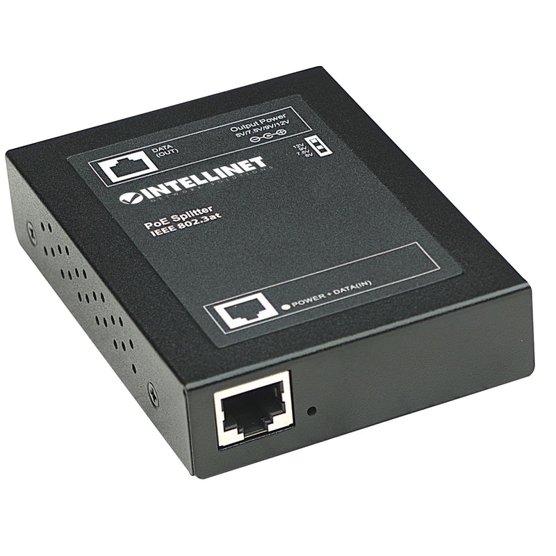 Intellinet Power over Ethernet (PoE+) Splitter, IEEE802.3at, 5, 7.5, 9 or 12 V DC output voltage