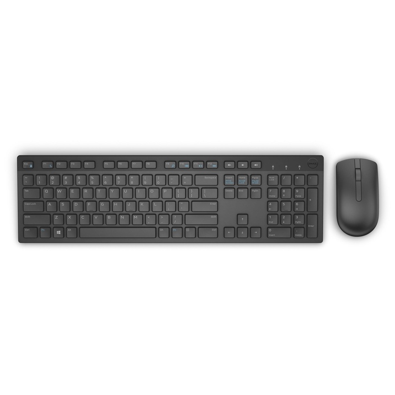 Dell KM636 Keyboard and Mouse Combo RF Wireless QWERTY US International Black 580-ADFT