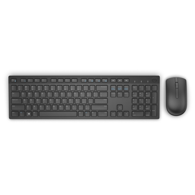 Dell KM636 Keyboard and Mouse Combo RF Wireless QWERTY English Black 580-ADFZ