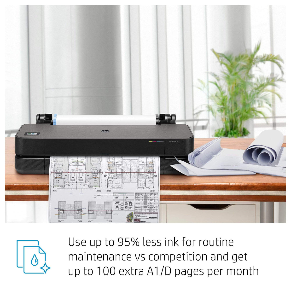 HP Designjet T230 large format printer Wi-Fi Thermal inkjet Colour 2400 x 1200 DPI A1 (594 x 841 mm) Ethernet LAN