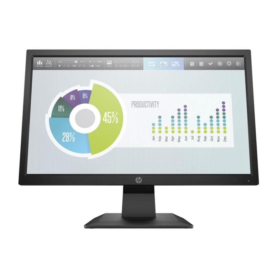 HP P204v 19.5-inch 1600 x 900p HD+ 16:9 60Hz 5ms TN LED Monitor 5RD66AA