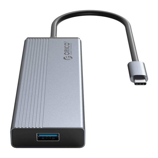 Orico 5 Port Type-C 4 x USB 3.0 Docking Station Grey 5SXA-GY-BP