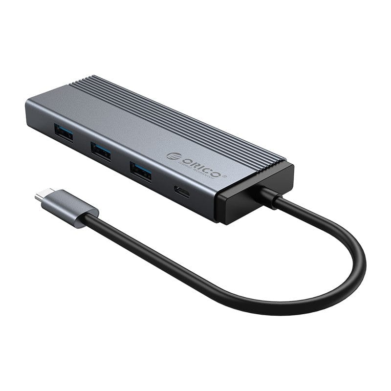 Orico 5 Port Type-C 4 x USB 3.0 Docking Station Grey 5SXA-GY-BP