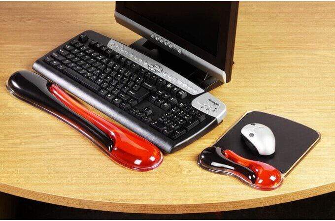 Kensington Duo Gel Mouse Pad Wrist Rest -inch € Red