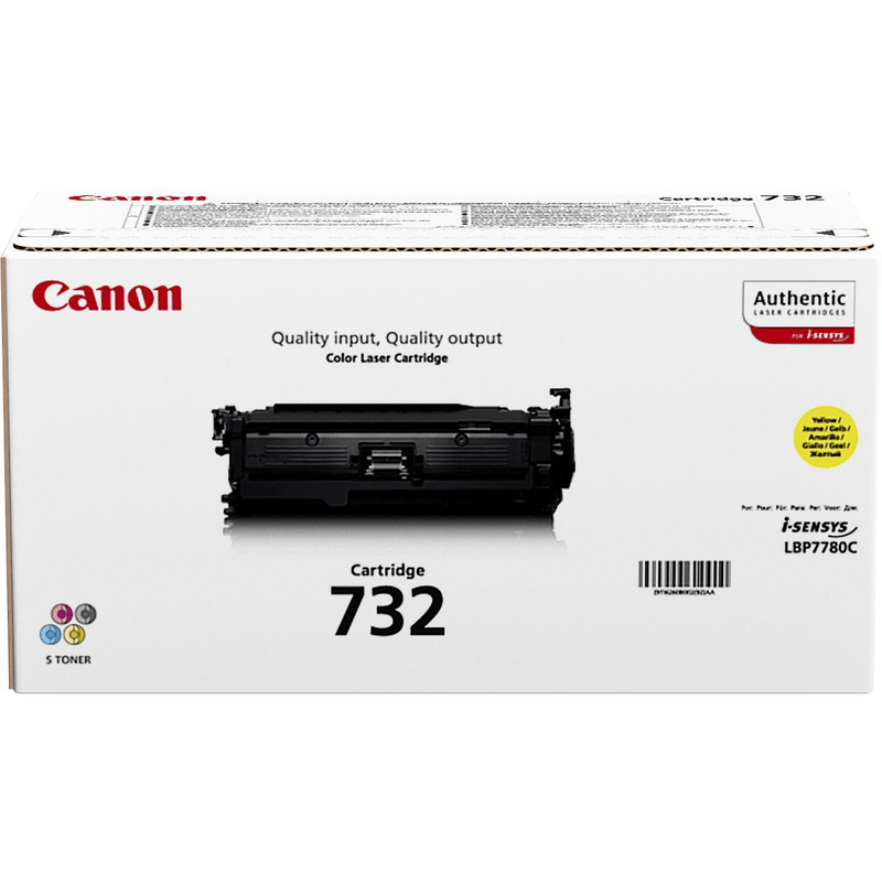Canon 732 Y Yellow Toner Cartridge 6,400 Pages Original 6260B002 Single-pack