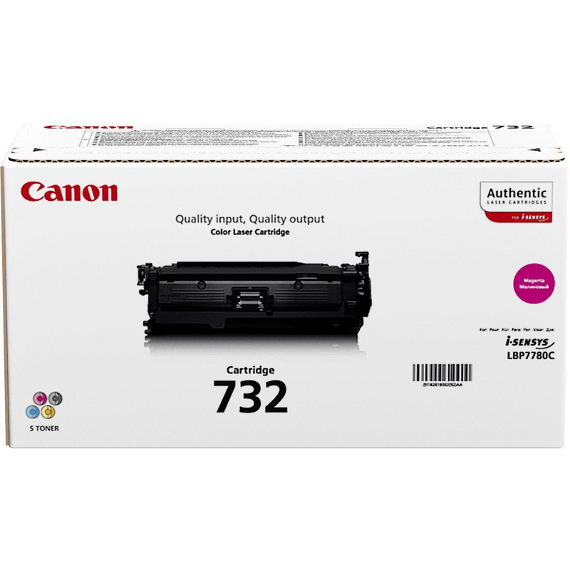 Canon 732 M Magenta Toner Cartridge 6,400 Pages Original 6261B002 Single-pack