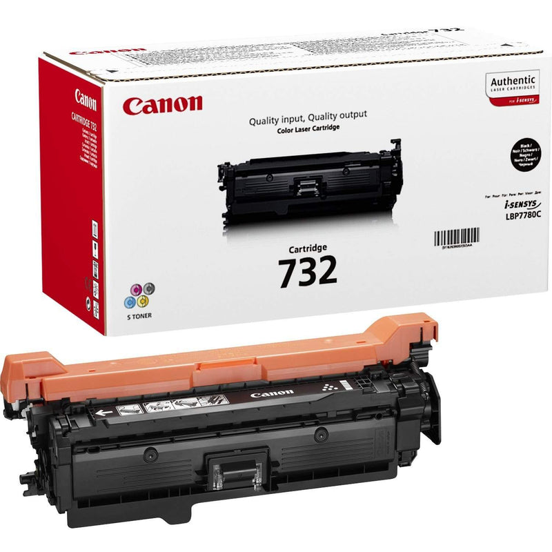 Canon 732K Black Toner Cartridge 6,100 Pages Original 6263B002 Single-pack