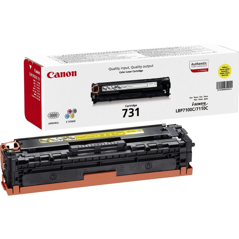Canon 731 Y Yellow Toner Cartridge 1,500 Pages Original 6269B002 Single-pack