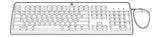 HPE 631344-B21 Keyboard USB QWERTY English Black