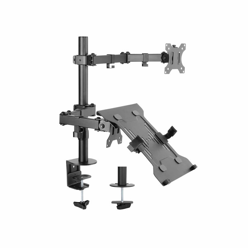 Equip 13-inch to 32-inch Articulating Dual Arm Monitor Desk Mount Bracket 650119