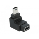 Delock USB-B Mini 5-pin Male to Female Adapter Black 65097
