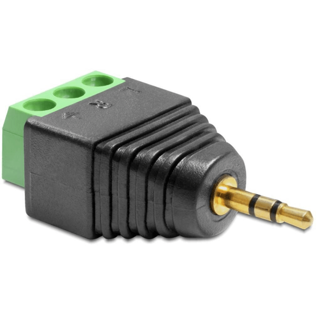 Delock Stereo Plug 2.5 mm to Terminal Block 3-pin Adapter 65420