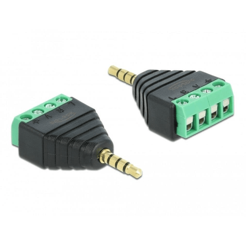 Delock Stereo Plug 3.5 mm to Terminal Block 4-pin Adapter 65453