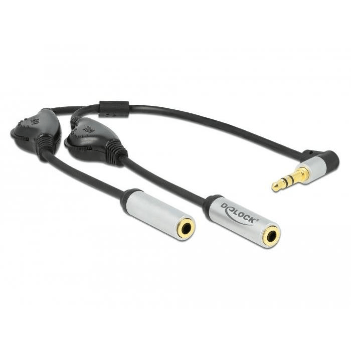 DELOCK AUDIO SPLIT ST M 3.5 - 2X ST F 3PIN (66434)