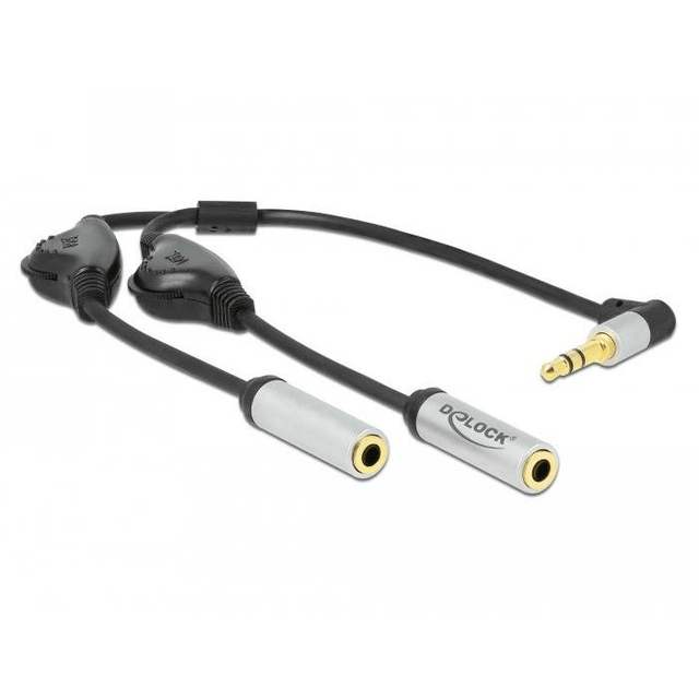 DELOCK AUDIO SPLIT ST M 3.5 - 2X ST F 3PIN (66434)