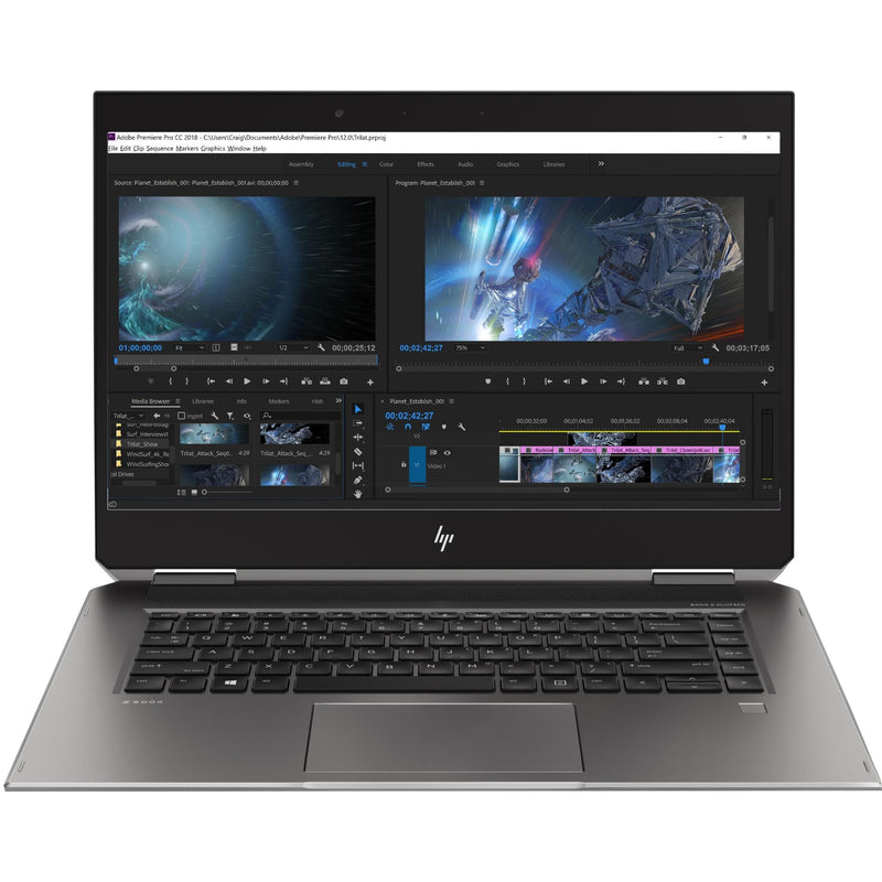 HP ZBook Studio X360 G5 15.6-inch 4K 2-in-1 Mobile Workstation - Core i7-9750H 512GB SSD 16GB RAM Win 10 Pro 6TW60EA
