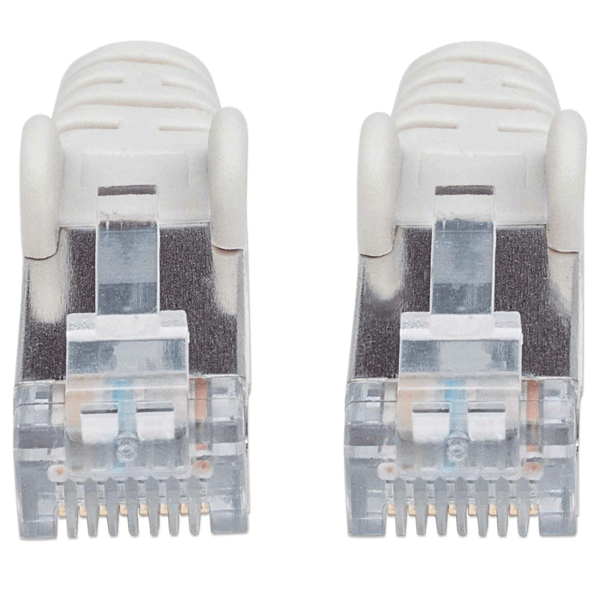 Intellinet Network Patch Cable, Cat7 Cable/Cat6A Plugs, 7.5m, Grey, Copper, S/FTP, LSOH / LSZH, PVC, RJ45, Gold Plated Contacts, Snagless, Booted, Lifetime Warranty, Polybag