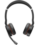 Jabra Evolve 75 MS Wireless Stereo Headset Black and Red 7599-832-109