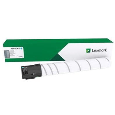 Lexmark 76C00C0 Cyan Toner Cartridge 11,500 Pages Original Single-pack