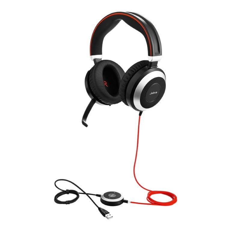 Jabra Evolve 80 MS USB Stereo Headset Black 7899-823-109