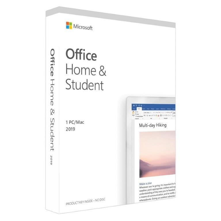 Microsoft Office Home and Student 2019 Medialess 1 License 79G-05188
