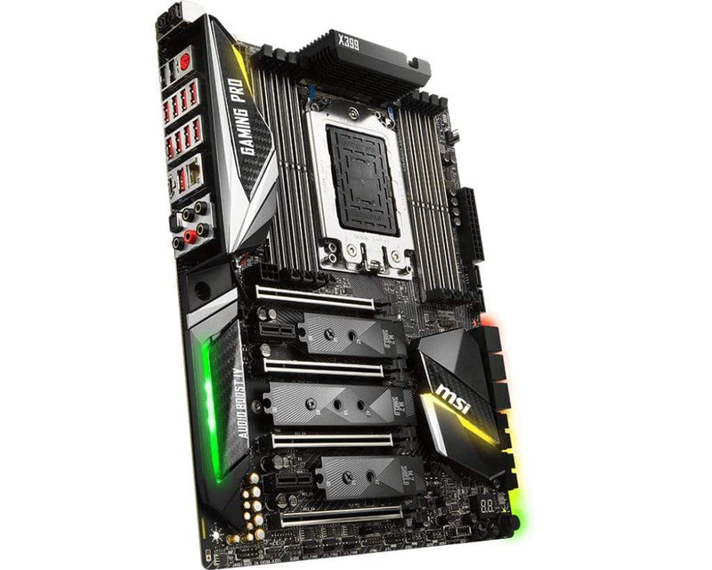 MSI X399 Gaming PRO CARBON AC AMD Socket TR4 ATX Wi-Fi 5 Motherboard 7B09-010R