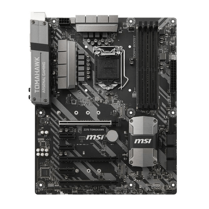 MSI Z370 TOMAHAWK Intel LGA 1151 (Socket H4) ATX Motherboard 7B47-001R
