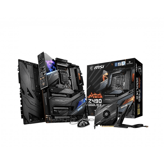 MSI MEG Z490 Godlike Intel LGA 1200 Extended ATX Wi-Fi 6 Motherboard 7C70-005R
