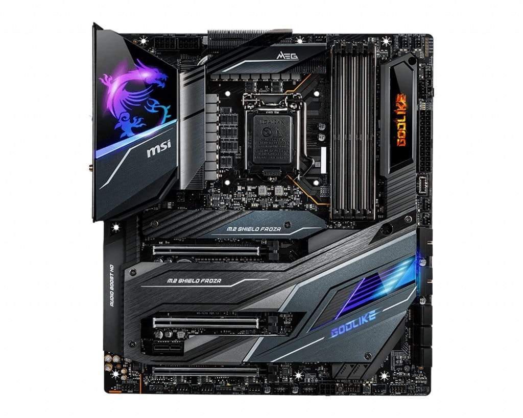 MSI MEG Z490 Godlike Intel LGA 1200 Extended ATX Wi-Fi 6 Motherboard 7C70-005R