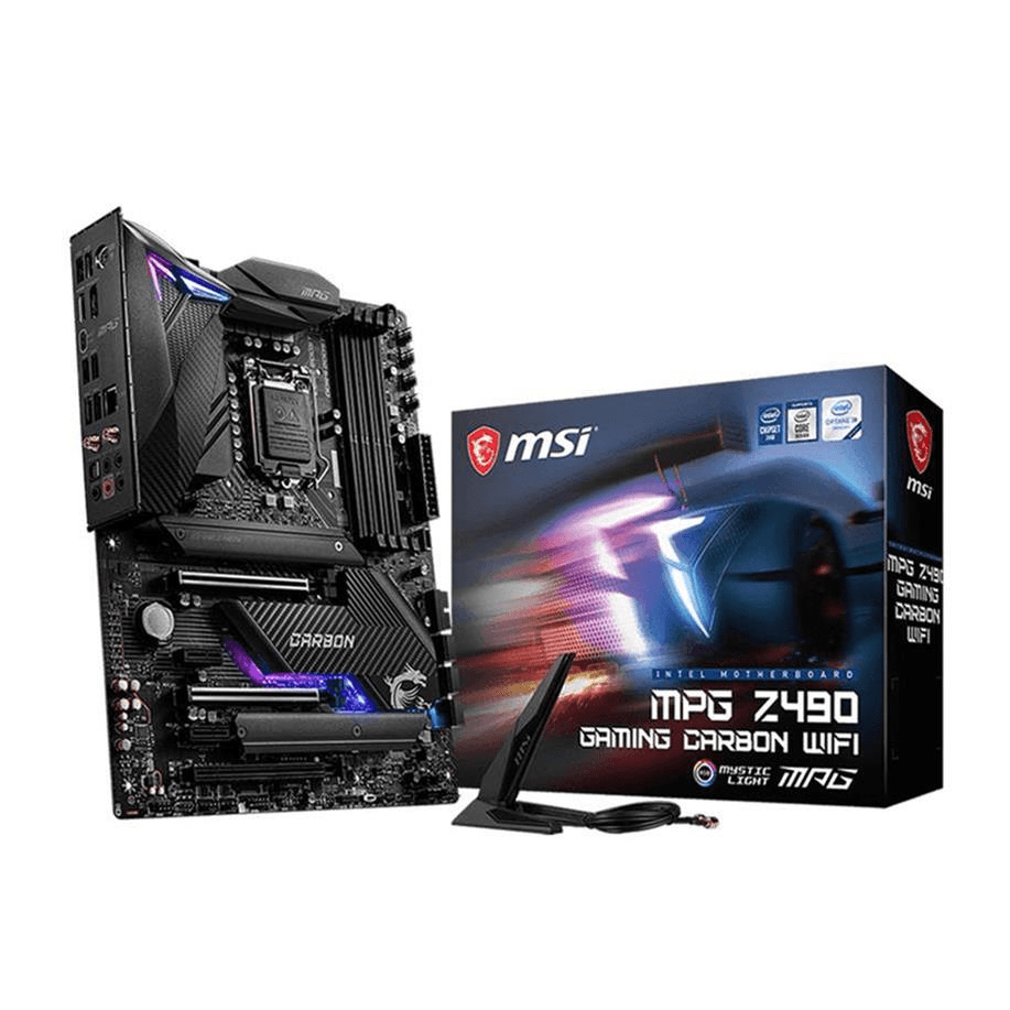 MSI MPG Z490 Gaming CARBON WIFI Intel LGA 1200 ATX Wi-Fi 6 Motherboard 7C73-001R