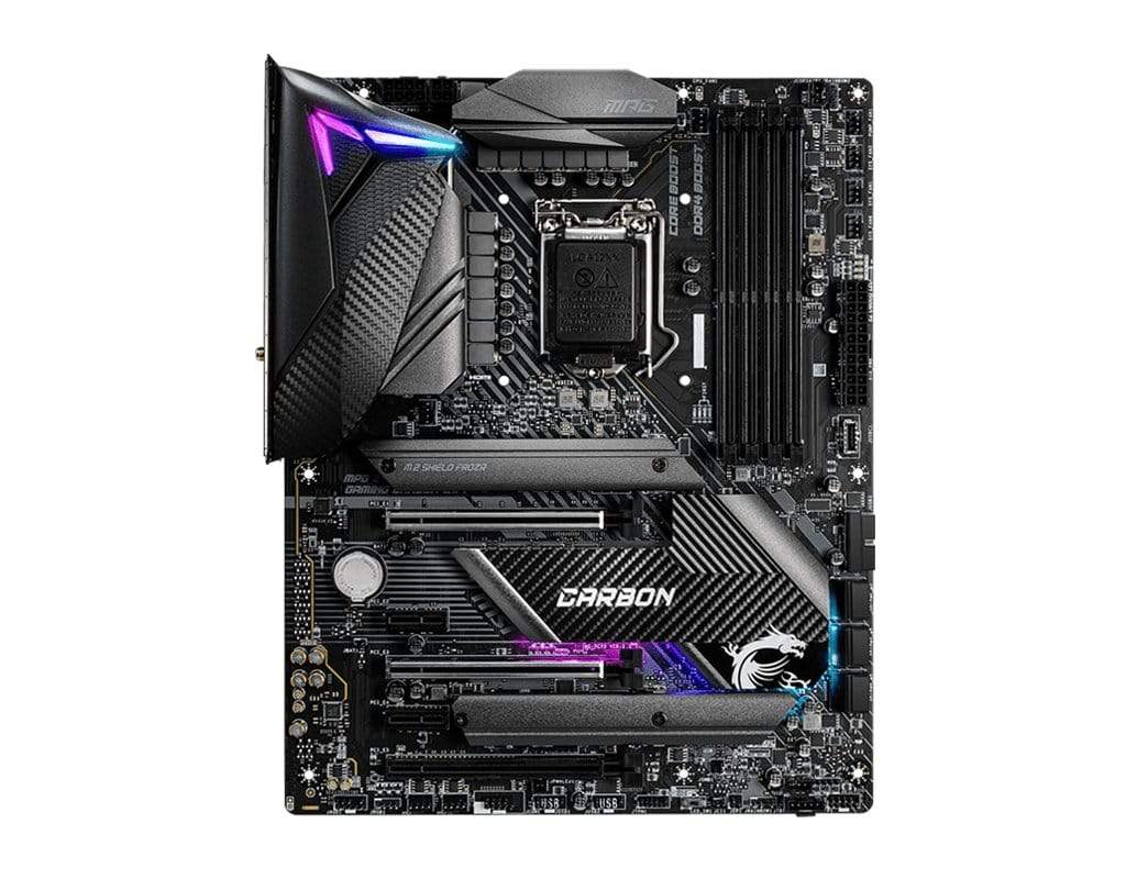 MSI MPG Z490 Gaming CARBON WIFI Intel LGA 1200 ATX Wi-Fi 6 Motherboard 7C73-001R