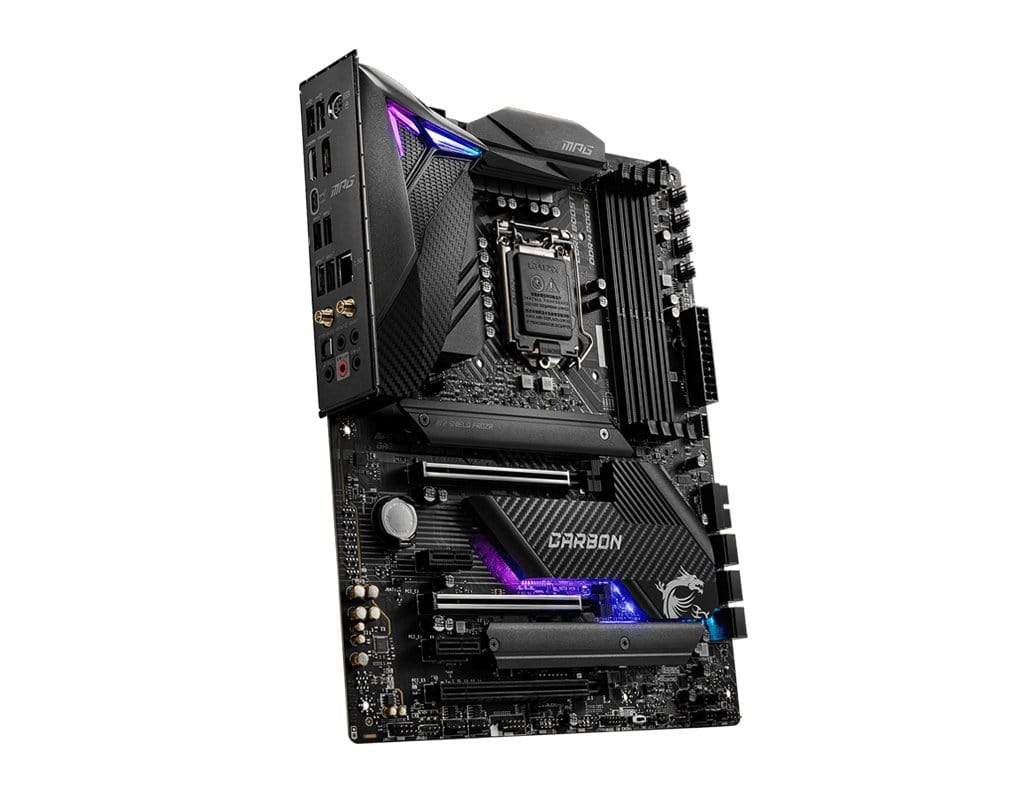 MSI MPG Z490 Gaming CARBON WIFI Intel LGA 1200 ATX Wi-Fi 6 Motherboard 7C73-001R
