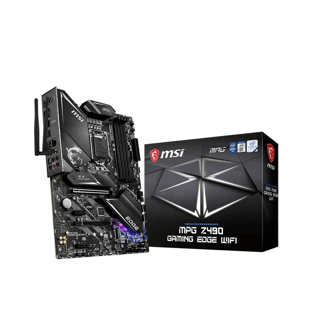 MSI MPG Z490 Gaming EDGE WIFI Intel LGA 1200 ATX Wi-Fi 6 Motherboard 7C79-005R