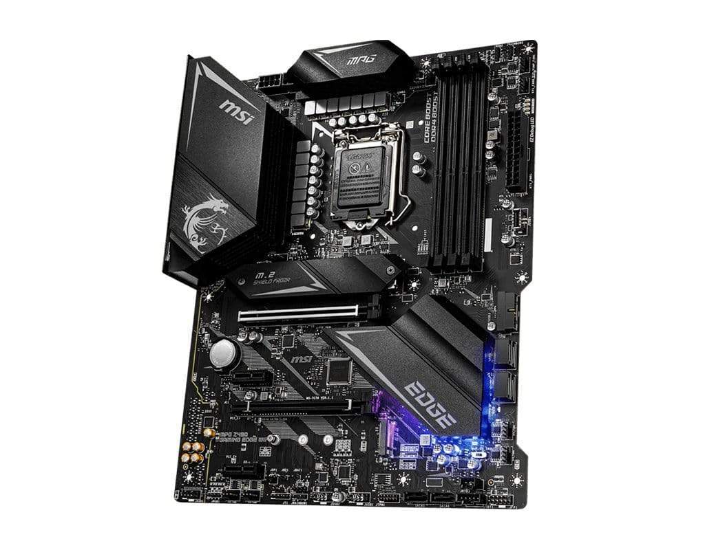 MSI MPG Z490 Gaming EDGE WIFI Intel LGA 1200 ATX Wi-Fi 6 Motherboard 7C79-005R