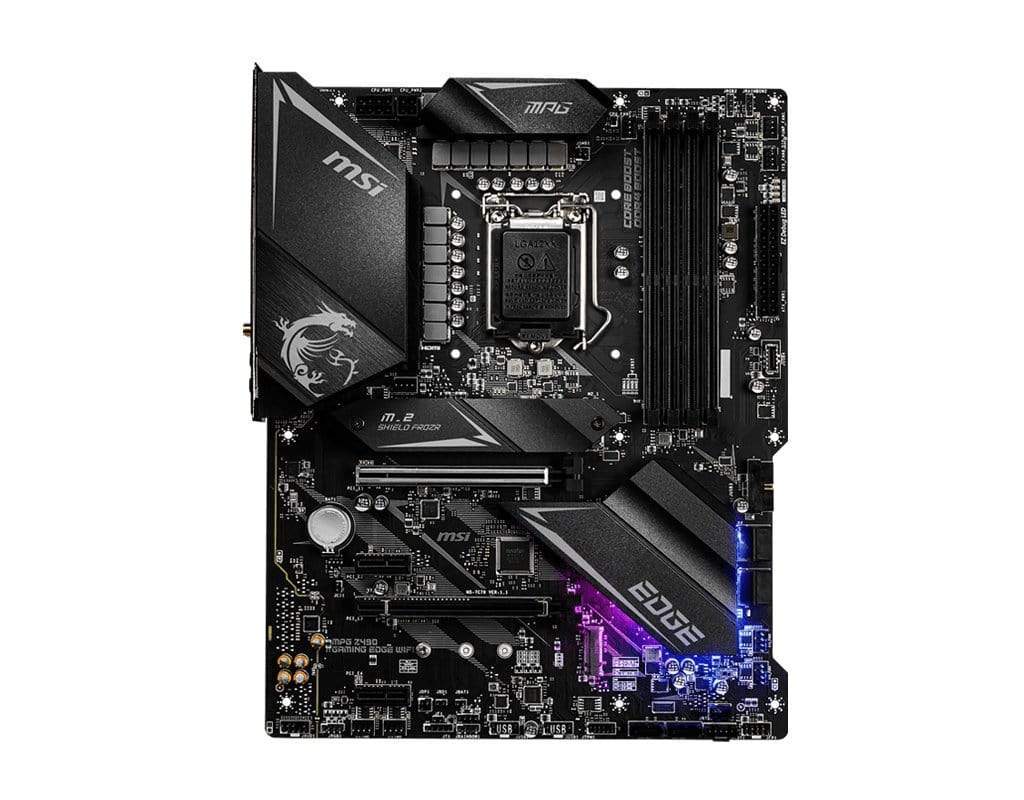 MSI MPG Z490 Gaming EDGE WIFI Intel LGA 1200 ATX Wi-Fi 6 Motherboard 7C79-005R