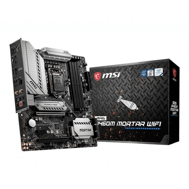 MSI MAG B460M MORTAR WIFI Intel LGA 1200 Micro ATX Wi-Fi 6 Motherboard 7C82-004R