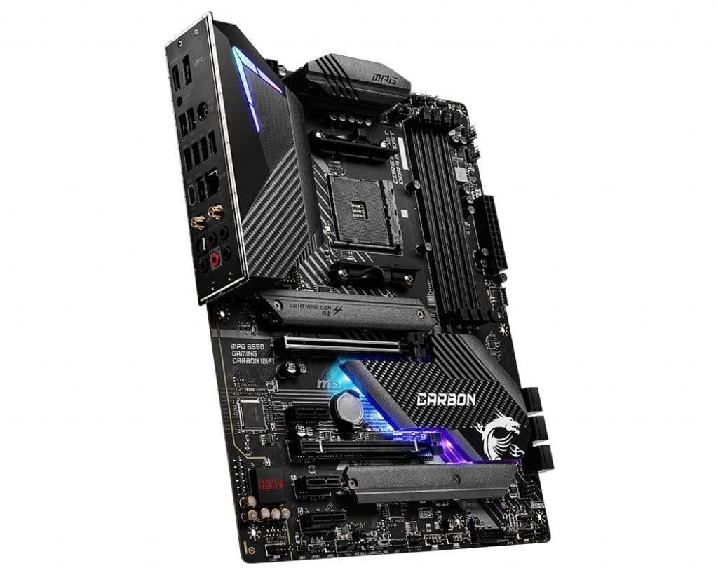 MSI MPG B550 Gaming Carbon WiFi AMD Socket AM4 ATX Wi-Fi 6 Motherboard 7C91-002R