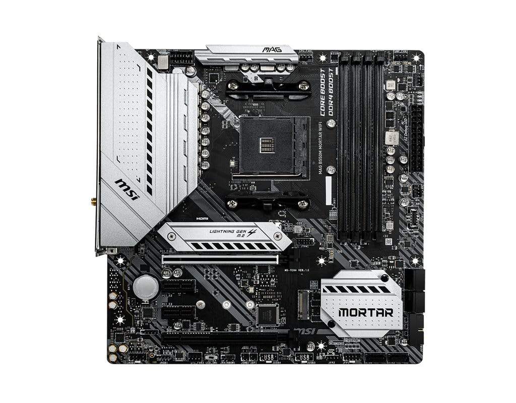 MSI MAG B550M Mortar Wifi AMD Socket AM4 Micro ATX Wi-Fi 6 Motherboard 7C94-001R