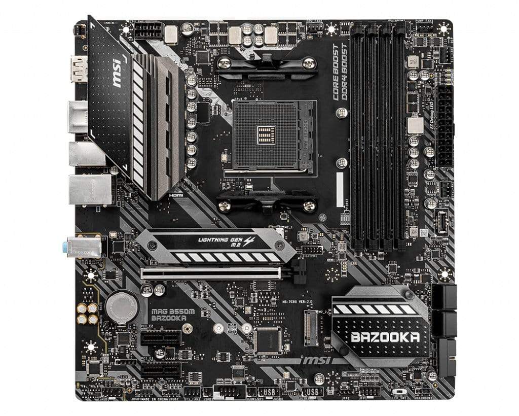 MSI MAG B550M Bazooka AMD Socket AM4 Micro ATX Motherboard 7C94-005R