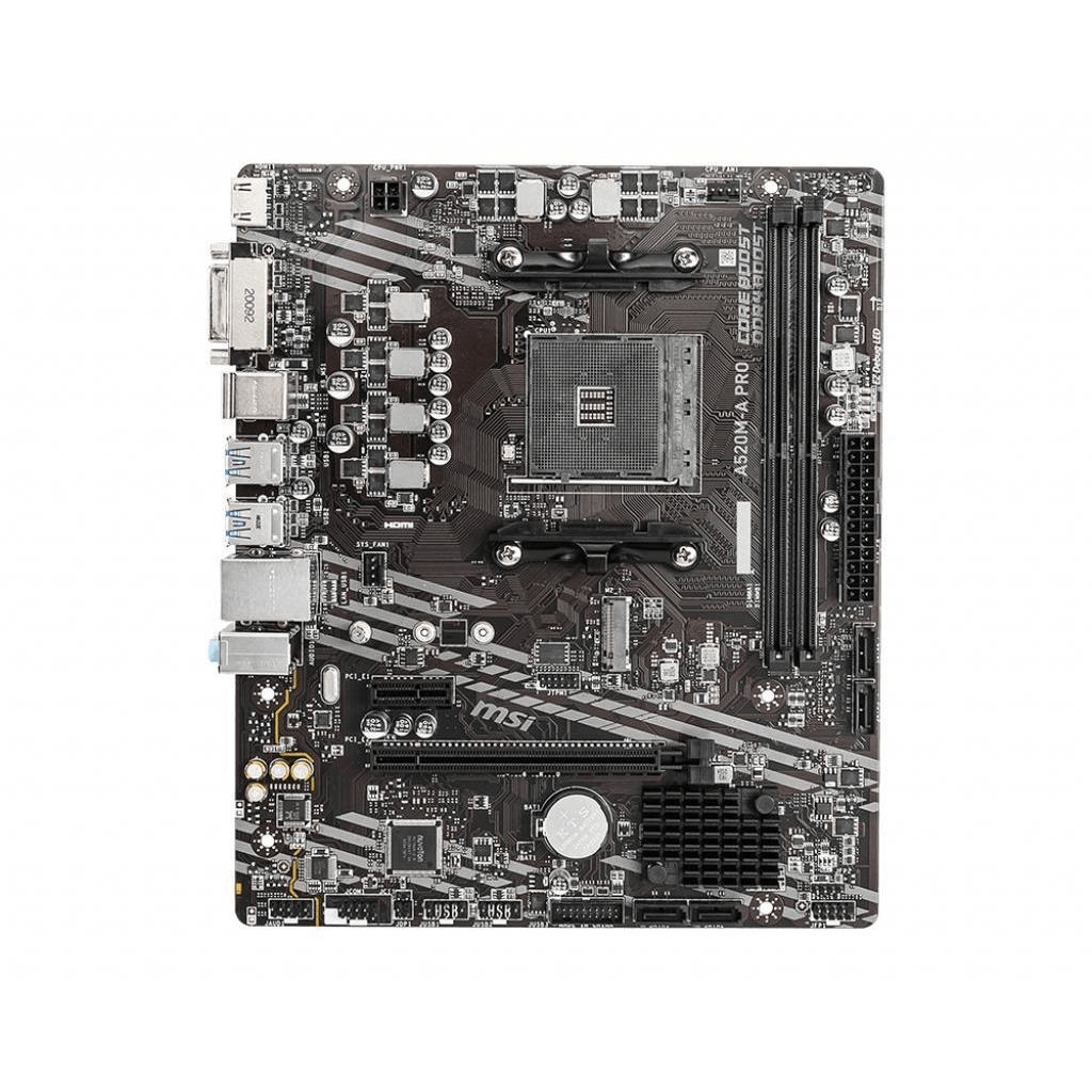 MSI A520M-A PRO AMD Socket AM4 Micro ATX Motherboard 7C96-001R